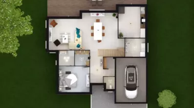 Image du modèle de maison ANEMONE 4G - 194 - DESSUS RDC