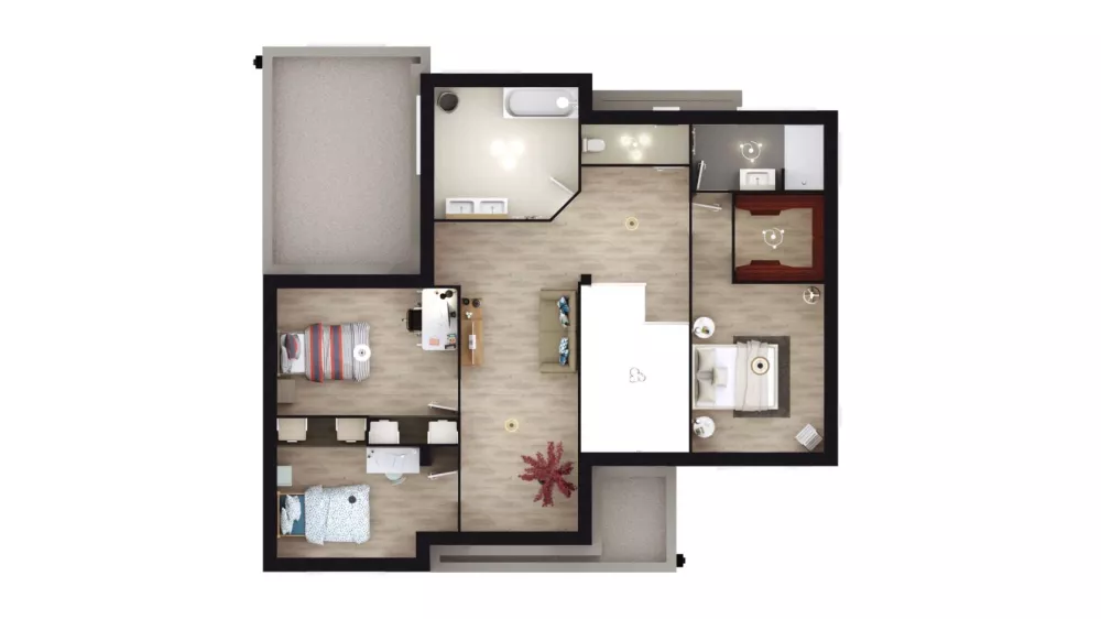 Image du modèle de maison BETULA 4G-180 - DESSUS ETAGE
