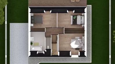 Image du modèle de maison SCILLA 4-96 - DESSUS COMBLES