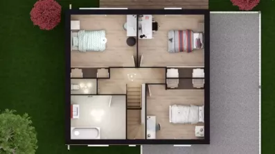 Image du modèle de maison CLIVIA 4-104 - DESSUS ETAGE