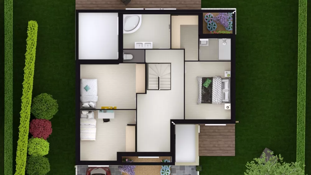 Image du modèle de maison SILENE 4G-134 - DESSUS ETAGE