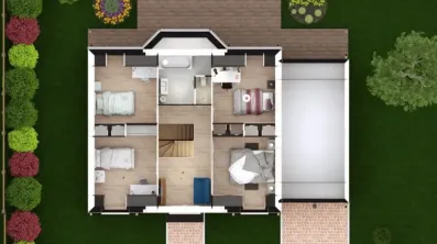 Image du modèle de maison CARLINA 5G-133 - DESSUS COMBLES