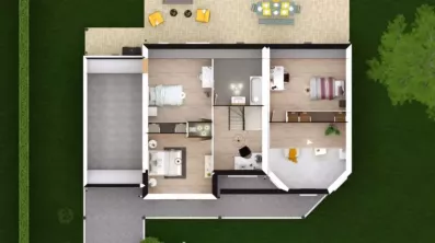 Image du modèle de maison STERALLIA 4G-138 - DESSUS COMBLES