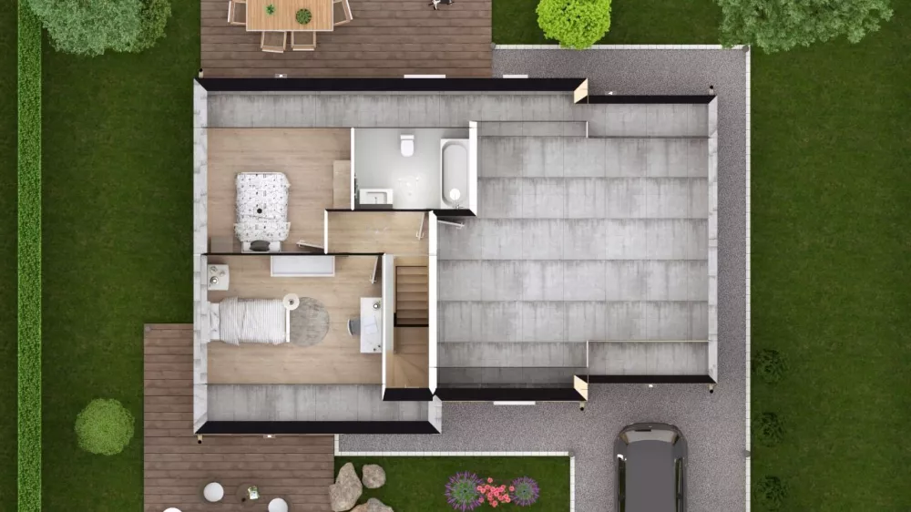 Image du modèle de maison TILIA 3G-83 - DESSUS COMBLES