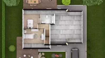 Image du modèle de maison TILIA 3G-83 - DESSUS COMBLES