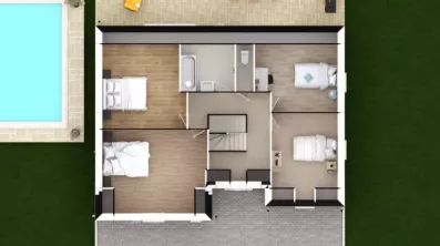 Image du modèle de maison TULIPA 5G-126 - DESSUS COMBLES