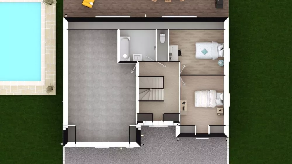 Image du modèle de maison TULIPA 3G-95 - DESSUS COMBLES