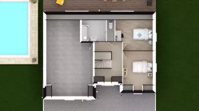 Image du modèle de maison TULIPA 3G-95 - DESSUS COMBLES