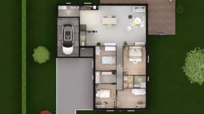 Image du modèle de maison CLEMATIS 4G - 117 - DESSUS RDC