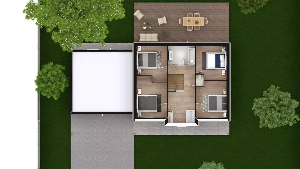 Image du modèle de maison DAPHNE 5G - 131 - DESSUS ETAGE