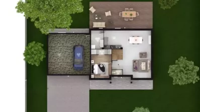 Image du modèle de maison DAPHNE 5G - 131 - DESSUS RDC