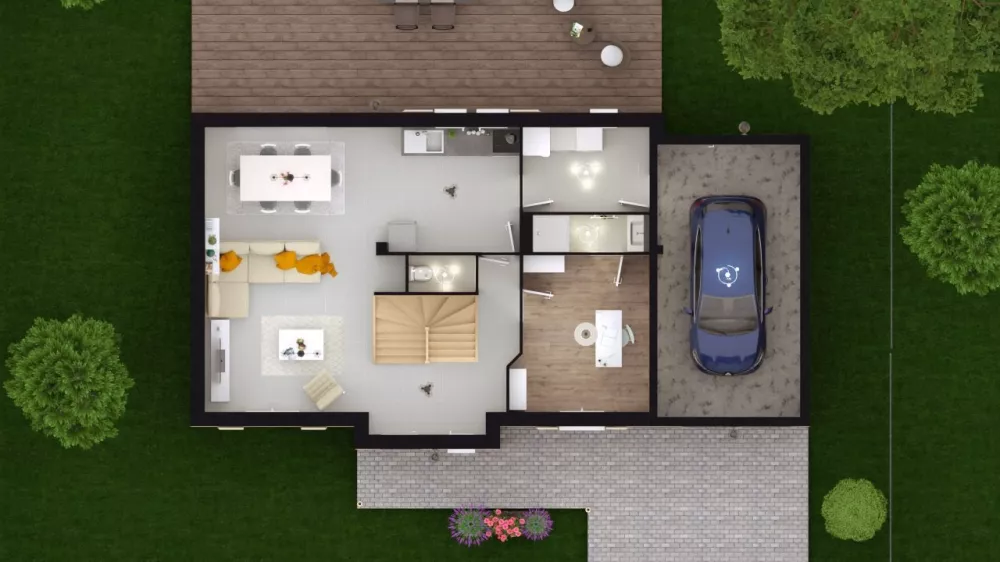 Image du modèle de maison IBERIS 7G - 139 - DESSUS RDC