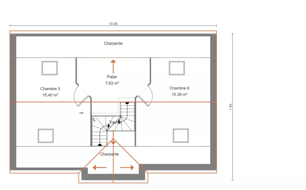 Image du modèle de maison IBERIS 7G - 139 - PLAN COMBLES