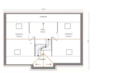 Image du modèle de maison IBERIS 7G - 139 - PLAN COMBLES