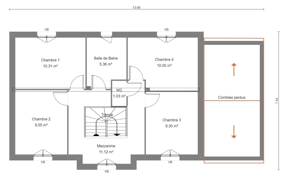 Image du modèle de maison IBERIS 7G - 139 - PLAN ETAGE