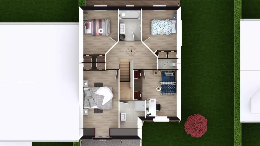 Image du modèle de maison KERRIA 4G-108 - DESSUS ETAGE