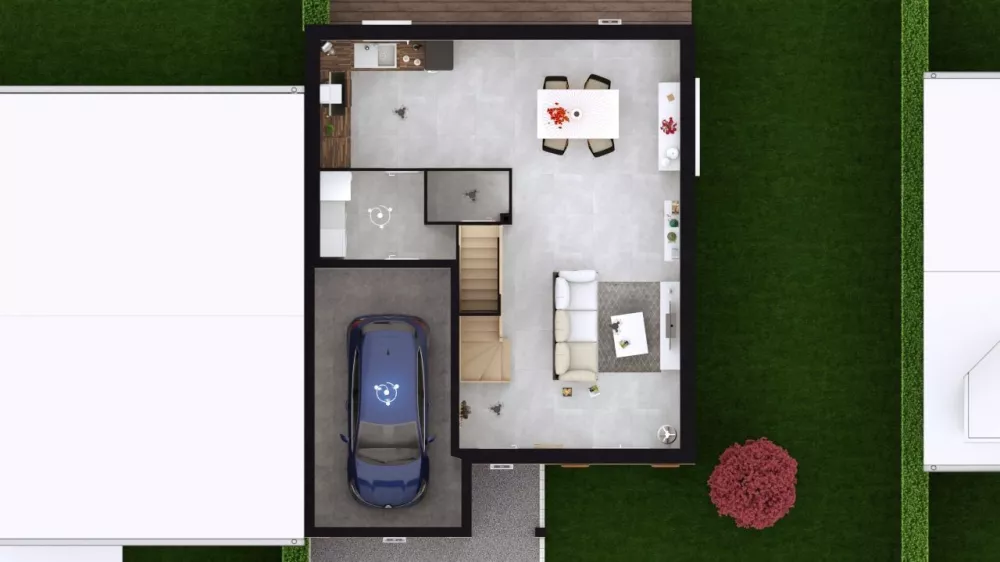 Image du modèle de maison KERRIA 4G-108 - DESSUS RDC