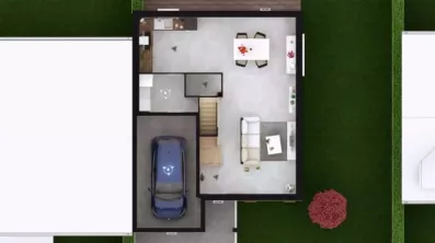 Image du modèle de maison KERRIA 4G-108 - DESSUS RDC