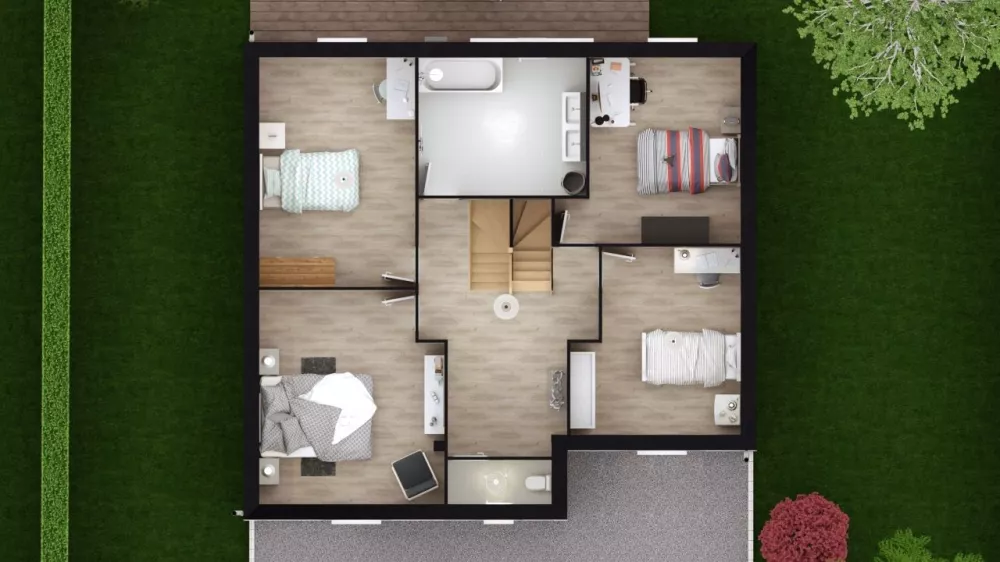 Image du modèle de maison MALVA 5-157 - DESSUS ETAGE