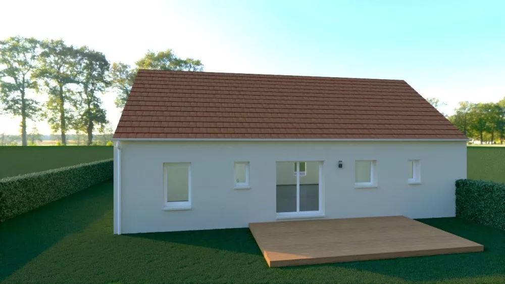Image du modèle de maison arrière