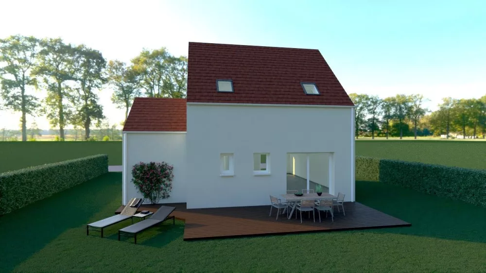 Image du modèle de maison arrière