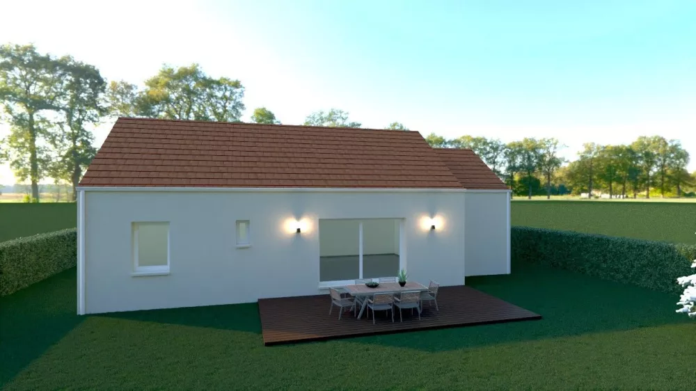 Image du modèle de maison arrière