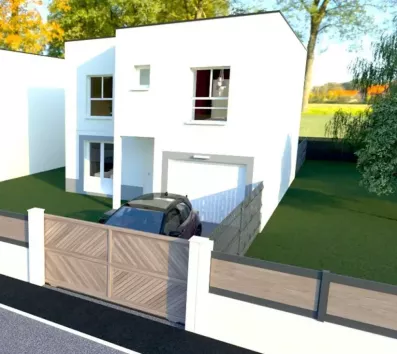 Image du modèle de maison VISUEL FACADE AVANT COTE