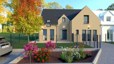 Image du modèle de maison BOISSISE TULIPA 4 CH 110 M2 GI ANTHRACITE AVANT JOUR