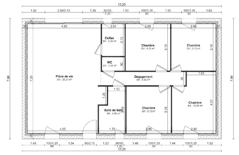 Image du modèle de maison PLAN RDC