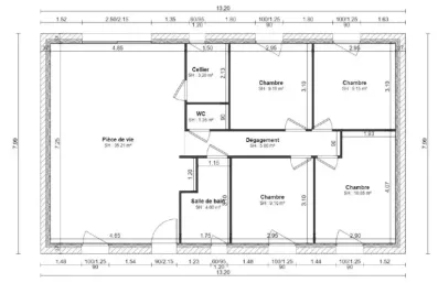Image du modèle de maison PLAN RDC