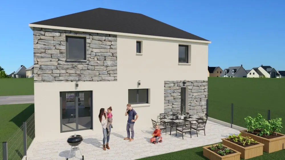 Image du modèle de maison FACADE ARRIERE JOUR