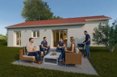 Image du modèle de maison arrière potes