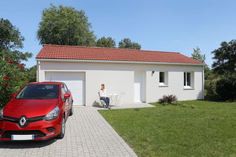 Image du modèle de maison avant vivant