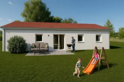 Image du modèle de maison Arrière vivant