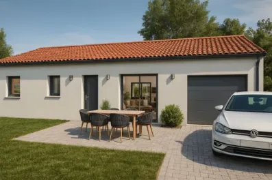 Image du modèle de maison avant vivant