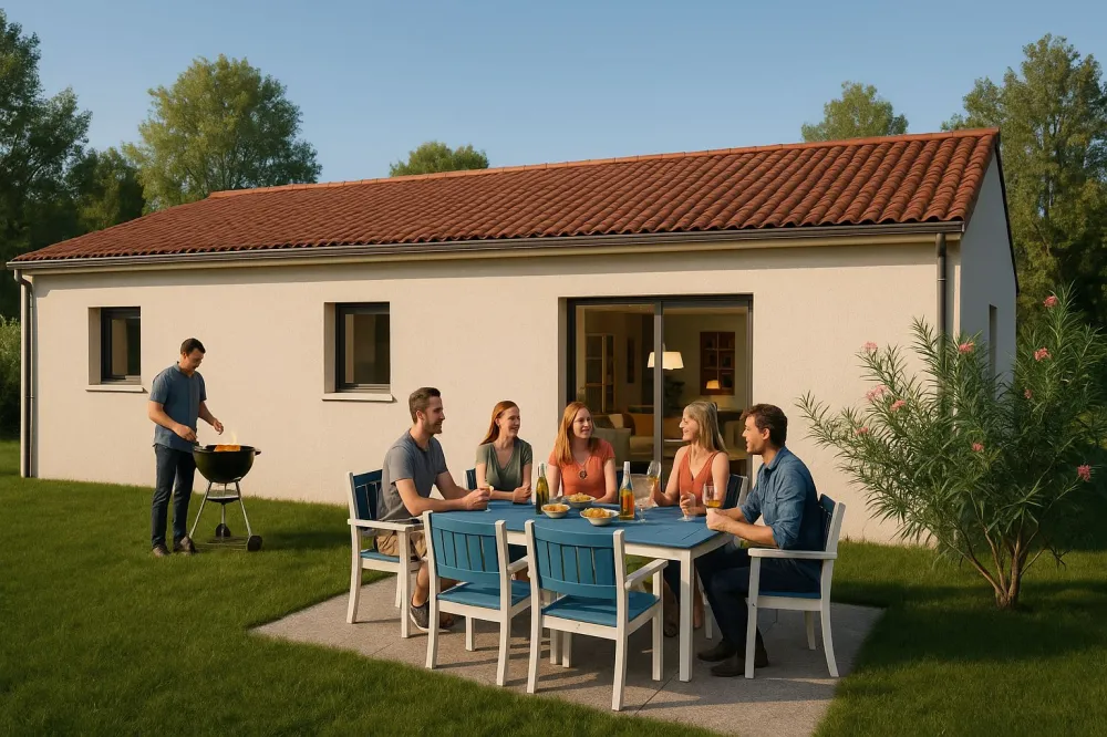 Image du modèle de maison Arrière vivant 7016