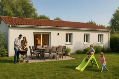 Image du modèle de maison Arrière vivant