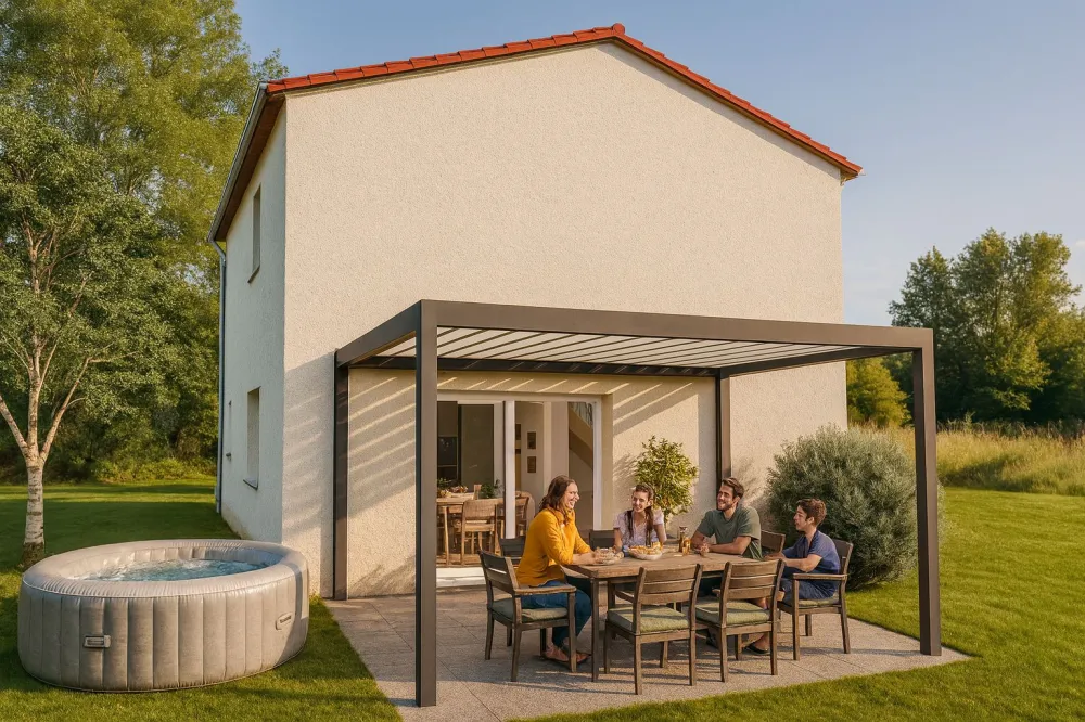 Image du modèle de maison coté vivant