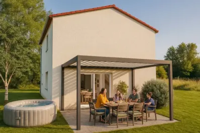 Image du modèle de maison coté vivant