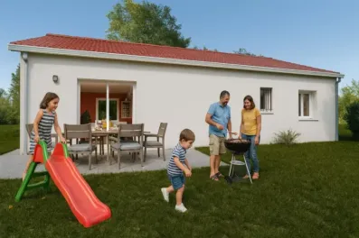 Image du modèle de maison arrière vivant