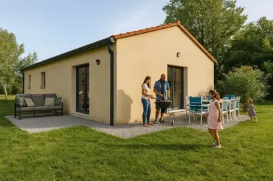 Image du modèle de maison arrière vivant