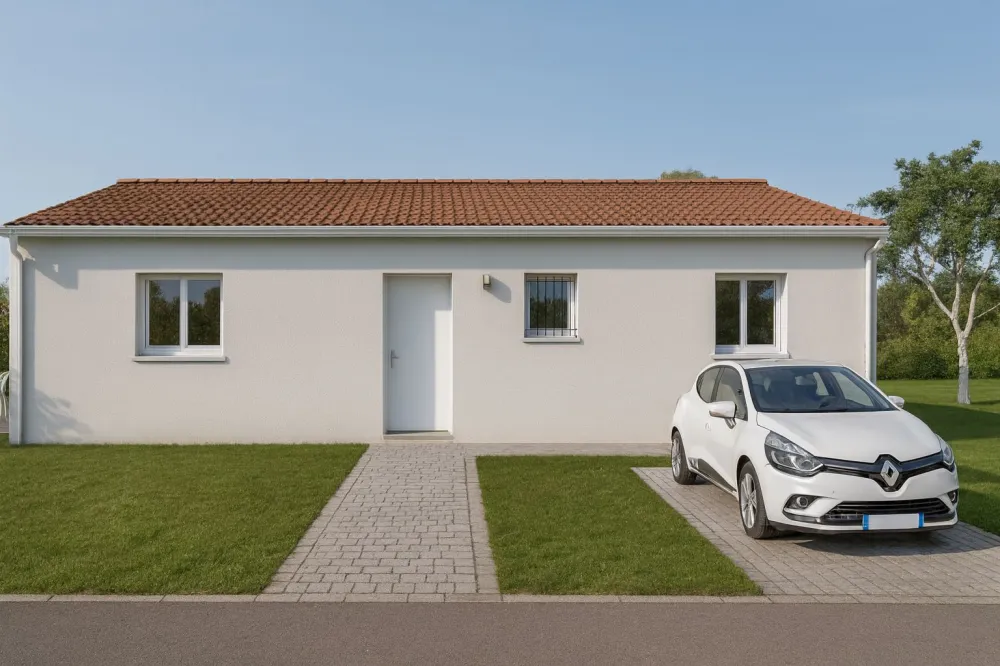 Image du modèle de maison avant vivant