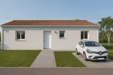 Image du modèle de maison avant vivant