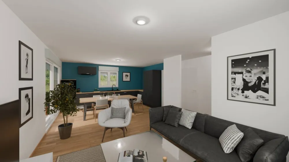 Image du modèle de maison cuisine