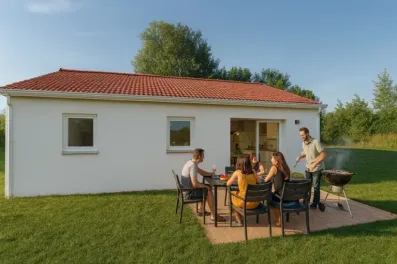 Image du modèle de maison arrière vivant