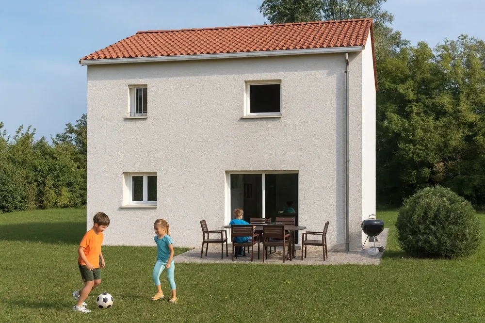 Image du modèle de maison arriere vivant