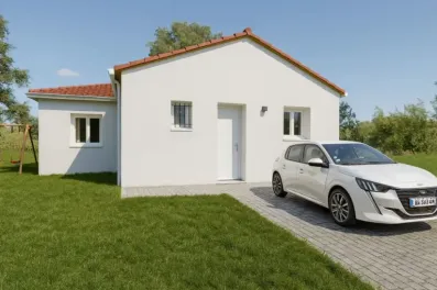 Image du modèle de maison avant blanc