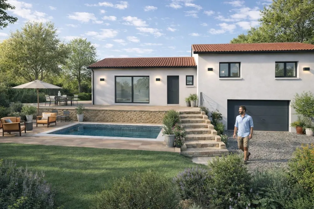 Image du modèle de maison demi sous sol degeorge