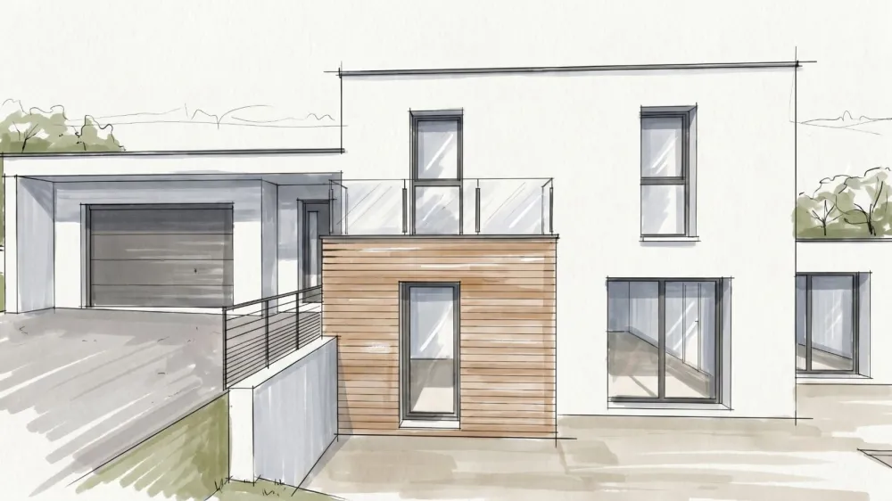 Image du modèle de maison perspective lot 3