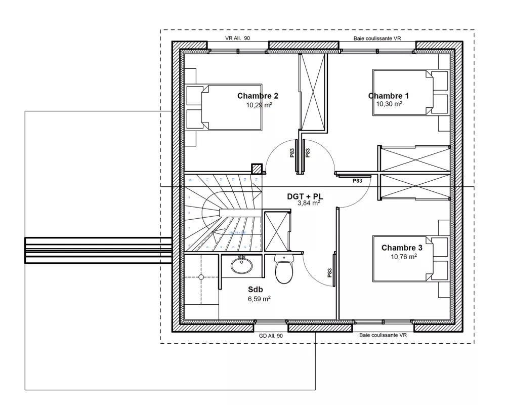 Image du modèle de maison PLAN ETAGE 87